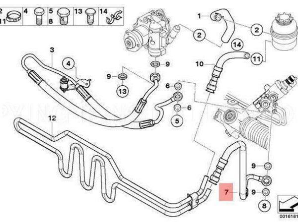 32416775460 + 32416796331 KIT TUBI SERVOSTERZO PER BMW SERIE 3