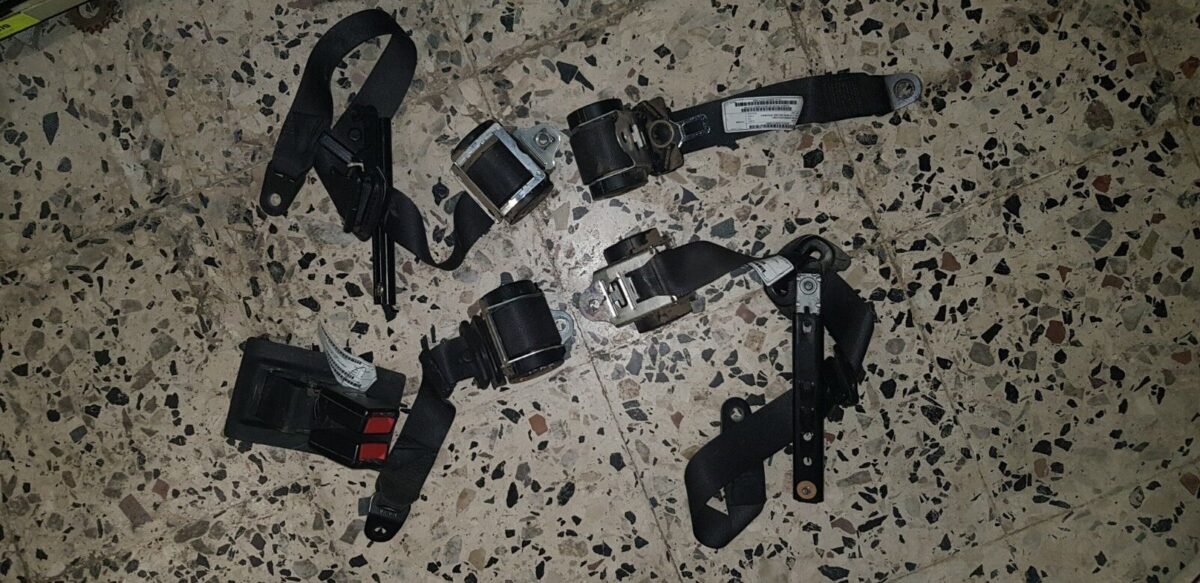 kit cinture di sicurezza ant sx e dx post per mini one r56 132793869460 kit cinture di sicurezza ant sx e dx post. per mini one r56