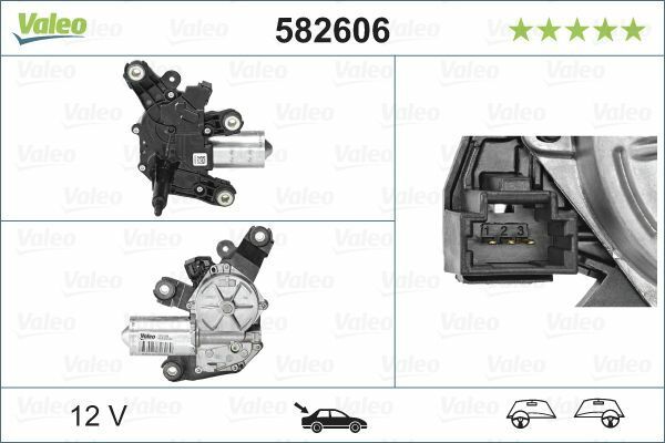 Motore tergicristallo posteriore per DACIA DOKKER DUSTER LODGY