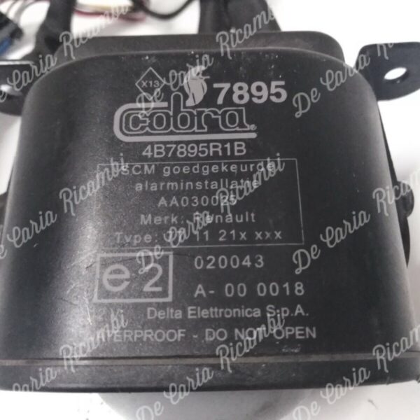 4B7895R1B SIRENA DI ALLARME PER RENAULT LAGUNA B