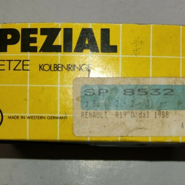 SP8532 SEGMENTI RINGS FASCE D.80 (h2-2-3) PER RENAULT 19 1988