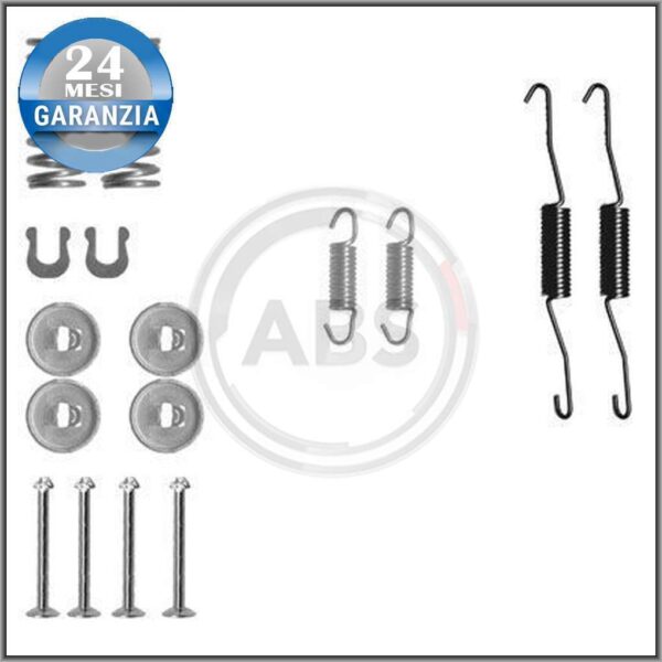 KIT ACCESSORI GANASCE FRENO A.B.S. PER TOYOTA YARIS VERSO TOYOTA YARIS