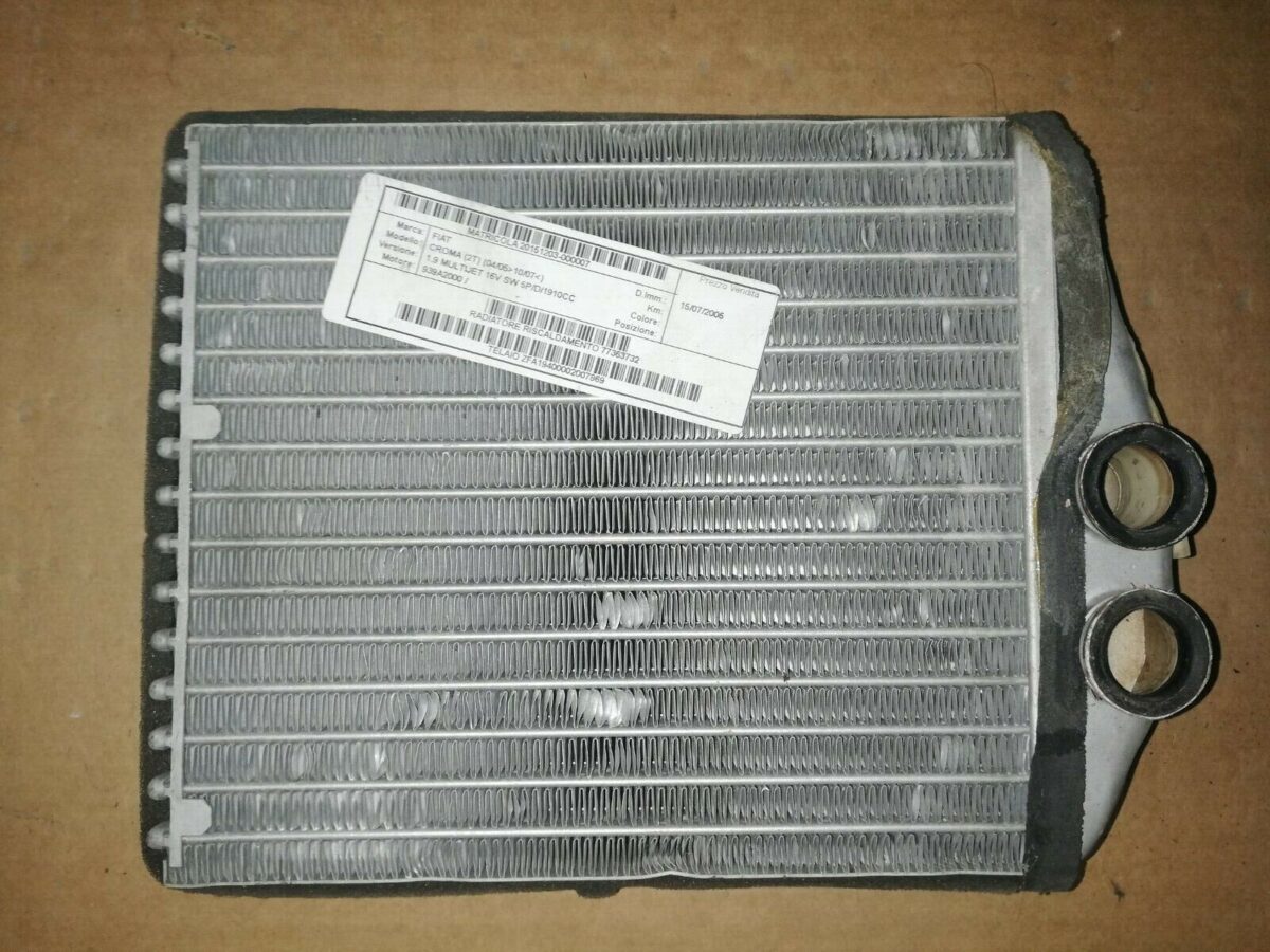 scambiatore calore riscaldamento abitacolo per fiat croma sw 194 19 d multijet 132996221843 scambiatore calore, riscaldamento abitacolo per fiat croma sw 194 1.9 d multijet