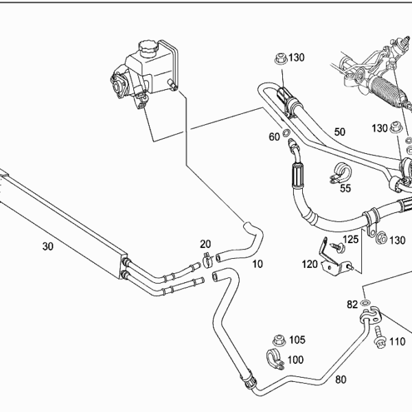 A6394665524 TUBO SERVOSTERZO PER MERCEDES VITO