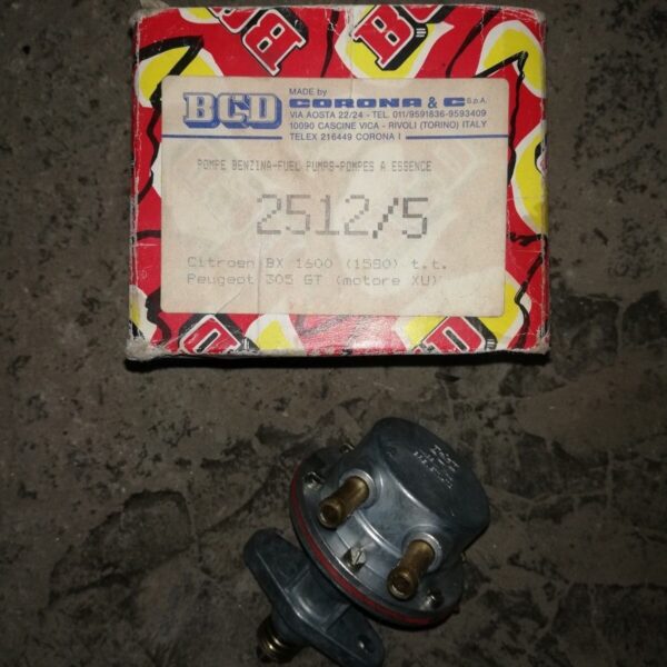 POMPA CARBURANTE MECCANICA BCD 2512/5 PER PEUGEOT 205 305 S 309 405 605 CITROEN