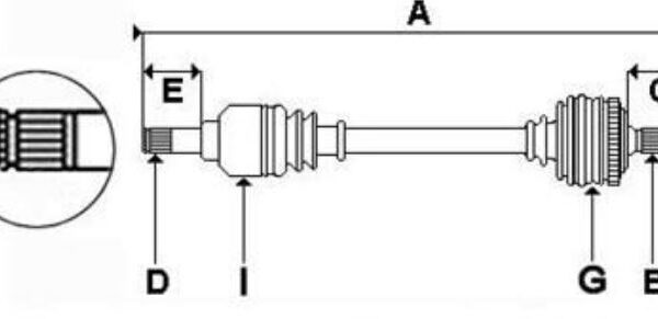 SEMIASSE EXTRAPARTS ANT SX PER FIAT PANDA FIAT PANDA VAN
