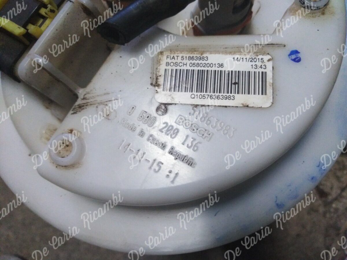 0580200136 51863983 pompa carburante galleggiante per fiat 373043605338 3 0580200136 / 51863983 pompa carburante galleggiante per fiat