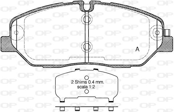 KIT PASTIGLIE FRENO FRENO A DISCO OPEN PARTS PER HYUNDAI H350 AUTOBUS HYUNDAI H3