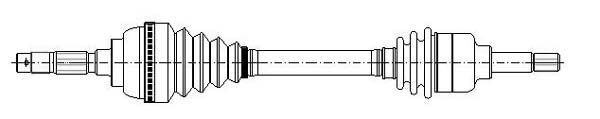 SEMIASSE ASSALE ANT DX PER OPEL MOVANO X70 RENAULT MASTER II JD FD ED 2.8 DTI